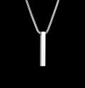 Arvinie Minimalist Bar Pendant Necklace — Stainless Steel Bar Necklace in Gold, Silver, or Black