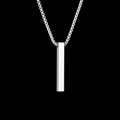 Arvinie Minimalist Bar Pendant Necklace — Stainless Steel Bar Necklace in Gold, Silver, or Black